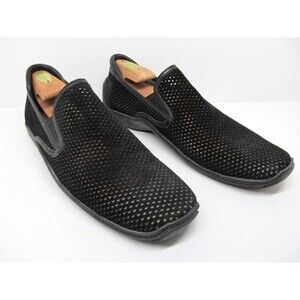 Donald J. Pliner Sport Edan Mens Black Ventilated Mesh Loafers Size US 10.5